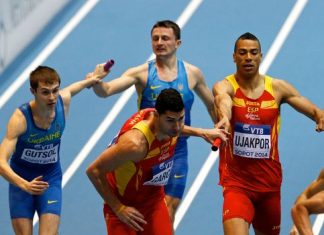 Чоловіча естафетна команда 4х400 метрів. Фінал з національним рекордом