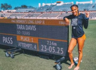Тара Девіс за 7-метровою позначкою та сім найкращих результатів сезону в світі на Texas Relays
