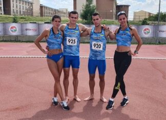 Українська змішана естафетна команда 4х400 встановила національний рекорд