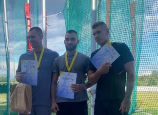 Результати V етапу Кубку України з легкої атлетки з легкоатлетичних метань